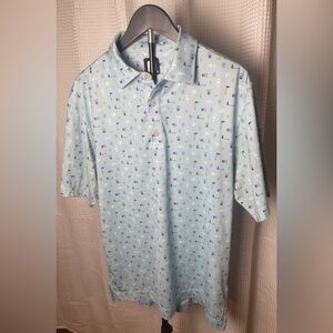 FOOTJOY GOLF POLO SHORT SLEEVE BUTTON SHIRT MENS SIZE M